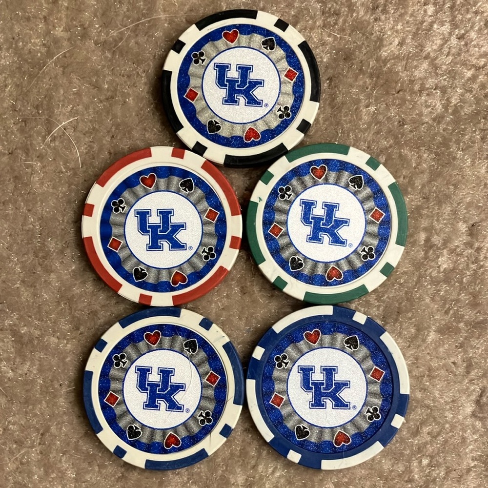 University of Kentucky Wildcats poker chips